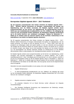 Kernpunten Digitale Agenda 2014