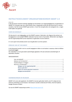 instructiedocument organisatiebeheerder smart 2.0