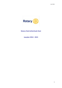 Jaarplan inzien (,pdf) - Rotaryclub Achterhoek Oost