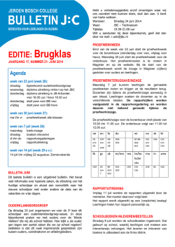 EDITIE: Brugklas - Jeroen Bosch College