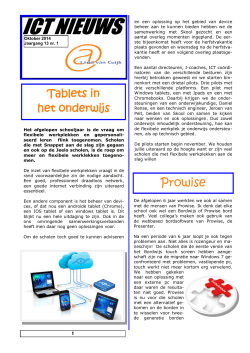 ICT nieuwsbrief oktober 2014