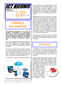ICT nieuwsbrief oktober 2014