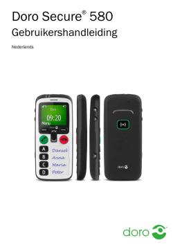 UserGuide Doro Secure 580