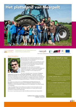 Landbouwkrant 2014 - Gemeente Neerpelt