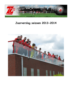 Jaarverslag seizoen 2007/2008