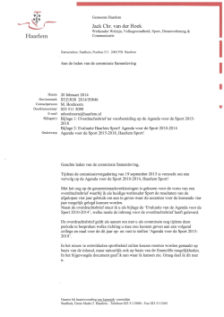 Haarlem Jack Chr. van der Hoek - Bestuurlijke informatie gemeente