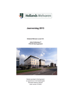 Jaarverslag 2013