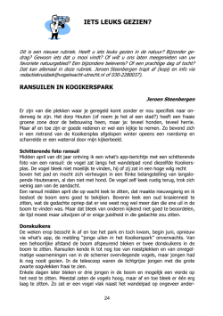 IETS LEUKS GEZIEN? - Vogelwacht Utrecht