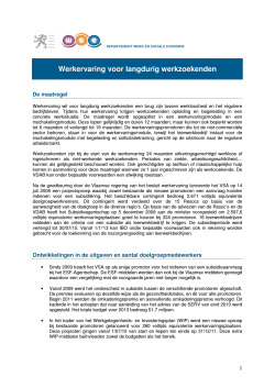 Werkervaring voor langdurig werkzoekenden (pdf / 0.06 MB)