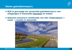 Indicatie geluidsniveau tov. achtergrondgeluid