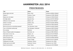 Aanwinsten juli 2014 - Bibliotheek Knokke