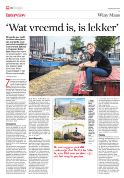 Interview Winy Maas - Museum Boijmans Van Beuningen
