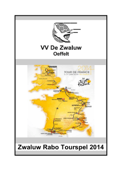 Zwaluw Rabo Tourspel 2014