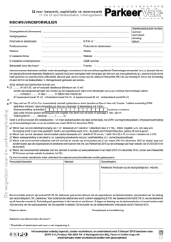 inschrijvingsformulier