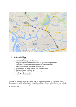 1. Routebeschrijving 1. Neem afslag 24 Deventer