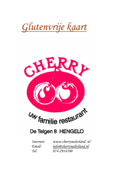 Glutenvrije kaart