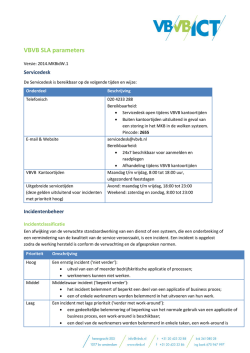 Download hier onze SLA