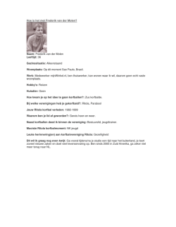Hoe is het met Frederik van der Molen? Naam: Frederik van