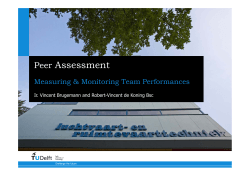 Peer Assessment - TU Delft Medewerkers