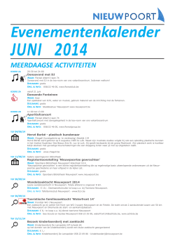 JUNI 2014 - Nieuwpoort