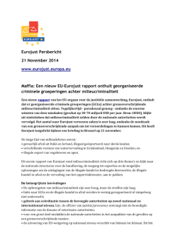 Een nieuw EU-Eurojust rapport onthult georganiseerde