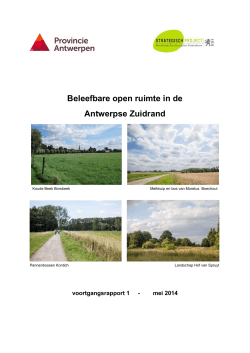 Voortgangsrapport ( mei 2014) - Ruimtelijk Structuurplan Vlaanderen