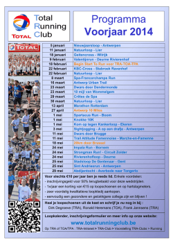 Programma Voorjaar 2014