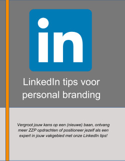 LinkedIn tips voor personal branding