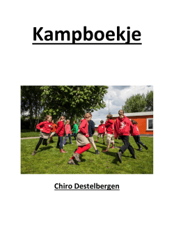 Kampboekje - Chiro Destelbergen