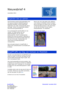Nieuwsbrief november 2014