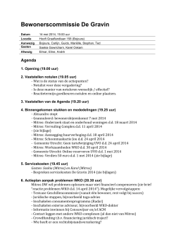 Agenda 2014-05-14 - De Gravin Utrecht