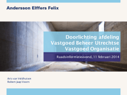Presentatie Doorlichting Utrechtse