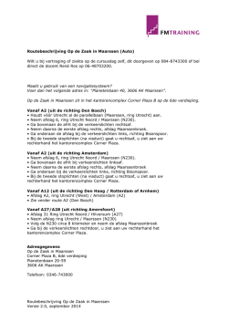 Download de route-beschrijving auto/OV