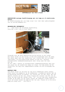 HOTTUBSelect tel 0413 275566 1 HANDLEIDING