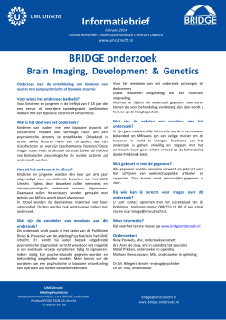 Informatiebrief - BRIDGE Onderzoek