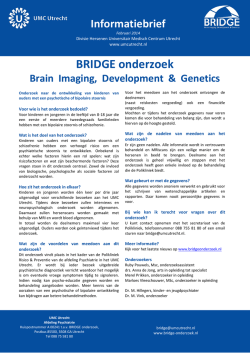 Informatiebrief - BRIDGE Onderzoek