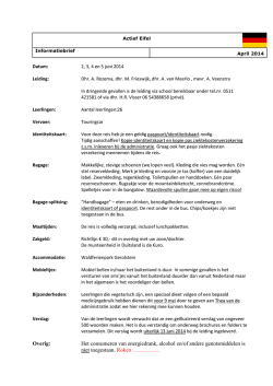 Informatiebrief voor leerlingen, ouders / verzorgers en