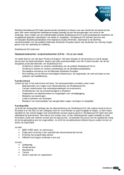 Print de vacature als PDF. - Studiekeuzeinformatie.nl