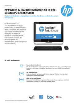 HP Pavilion 22-h038eb TouchSmart All-in