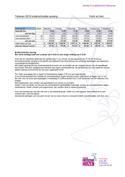 Tarieven 2015 Vrom en tom - Stichting Kinderopvang Huizen