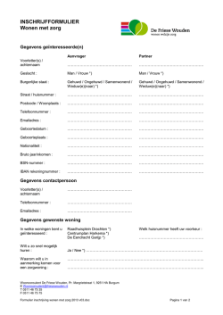 huurcontract zelfstandige woonruimte