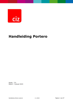 Handleiding Portero