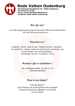 Info brochure