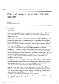 collectief inkopen vaak duurder