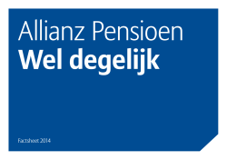 Factsheet 2014 - Allianz Nederland