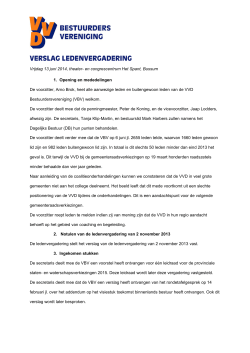 Verslag AV VBV 13 juni 2014 - VVD Bestuurdersvereniging