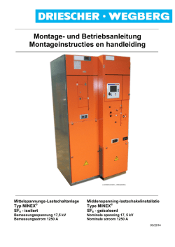 Montage- und Betriebsanleitung Montageinstructies en handleiding