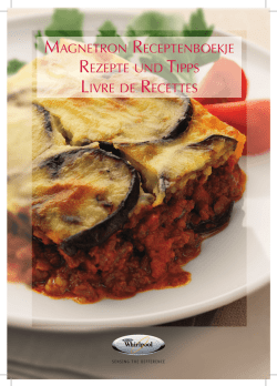 magnetron receptenboekje rezepte und tipps livre de recettes