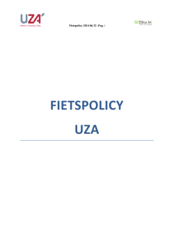 FIETSPOLICY UZA