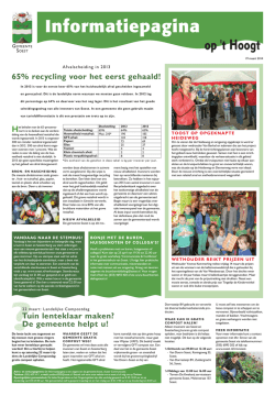 Informatiepagina 19 maart 2014